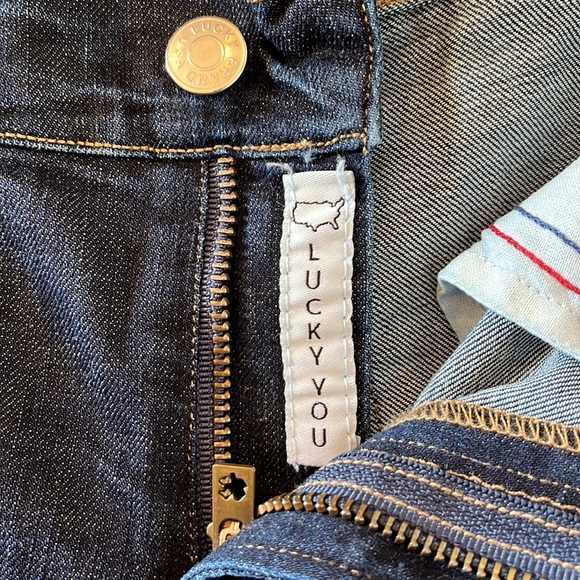 Lucky Brand White Oak Cone Denim Straight Leg Jeans, Size 4, Waist 27 - Picture 7 of 12